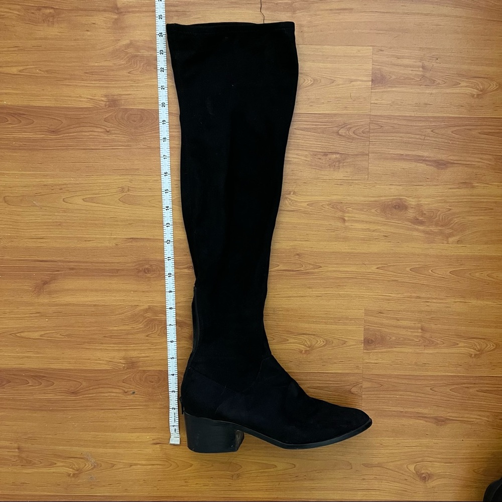 Steve Madden black knee high / over the knee boots size 9